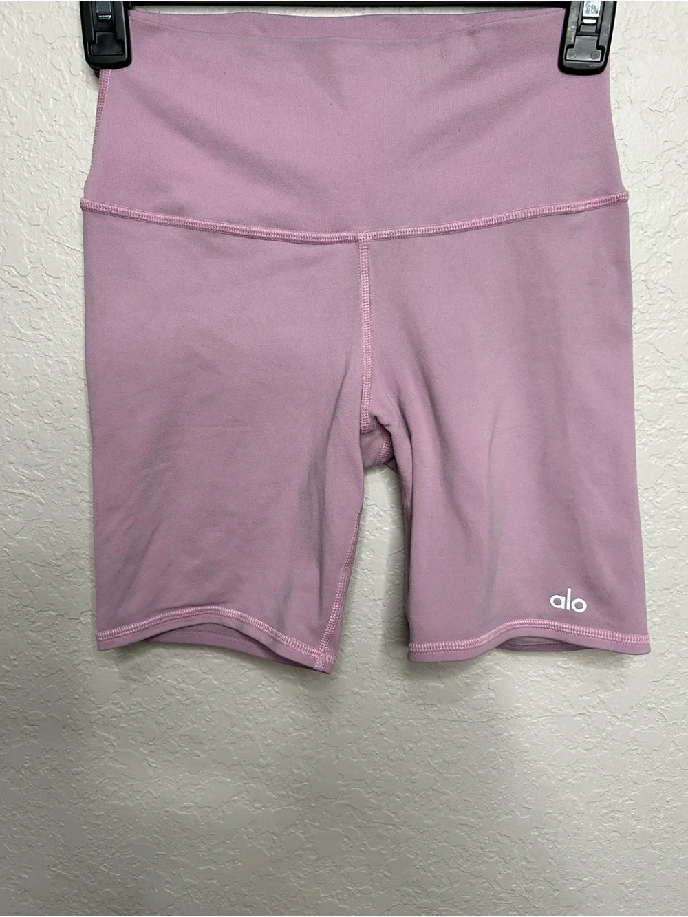 Alo Yoga High Waist Biker Shorts Pink Dusty Rose XS